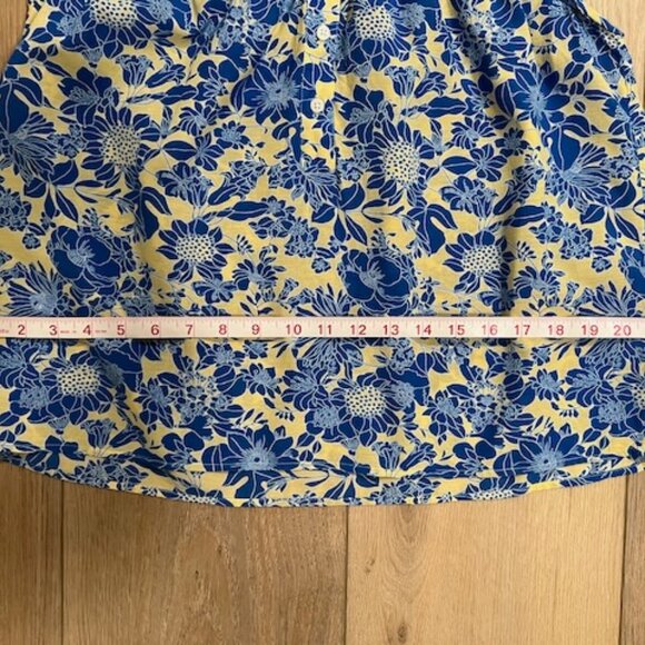 J. Crew Floral Sleeveless Ruffle-Trim Blouse - Picture 7 of 7